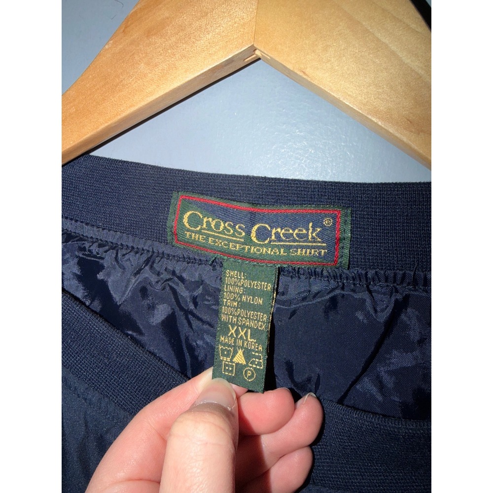 Vintage Cross Creek Super Bowl XXXV 2001 Tampa Navy Blue Windbreaker XXL - Picture 5 of 5